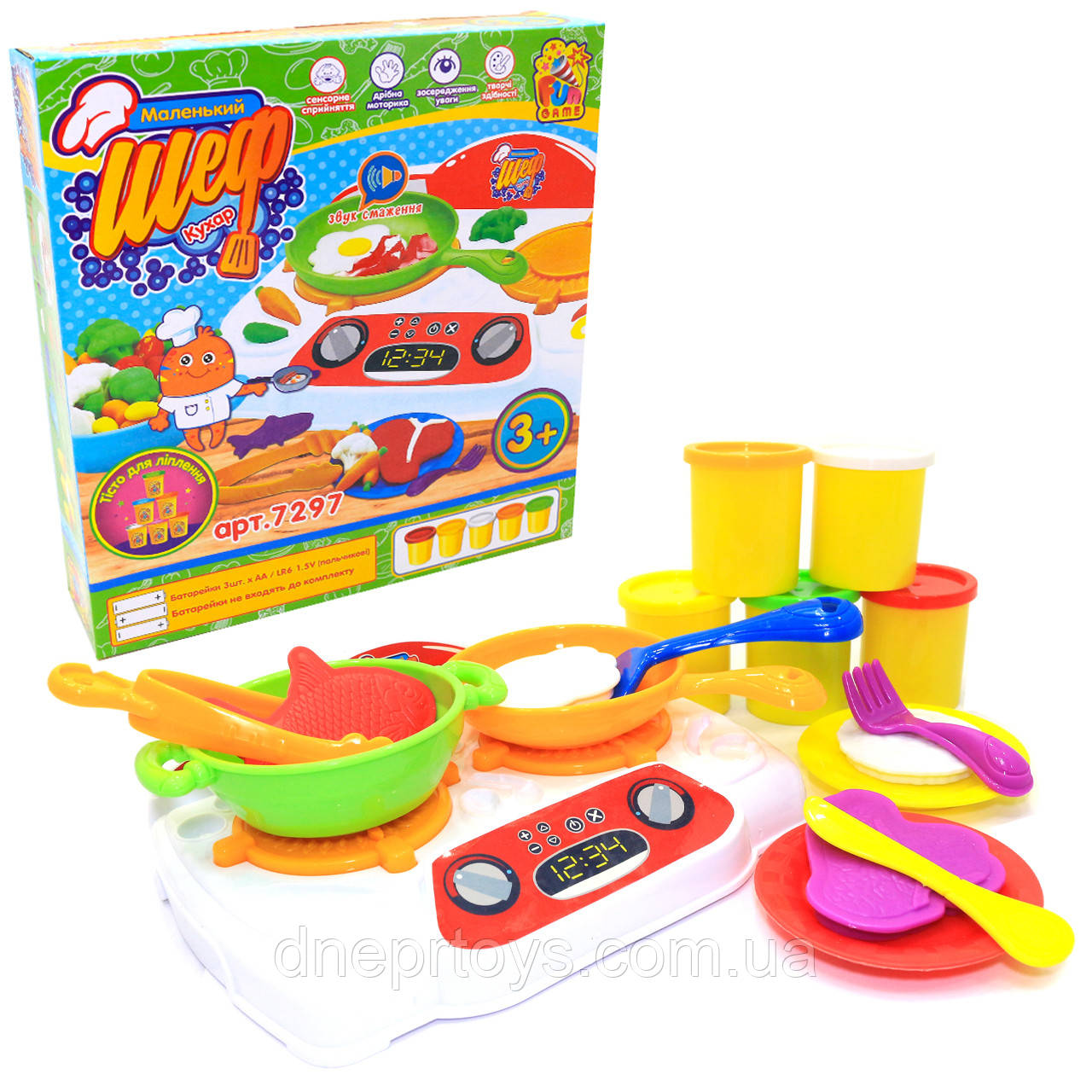 Тісто для ліплення FUN GAME «Маленький Шеф кухар» (Маленький шеф кухар) (7297), фото 1