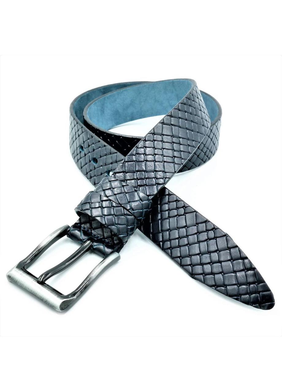 Ремінь чоловічий шкіряний Weatro Синій mnk40rus-014, фото 1