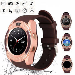 Смарт-годинник Smart Watch V8 Gold-Brown