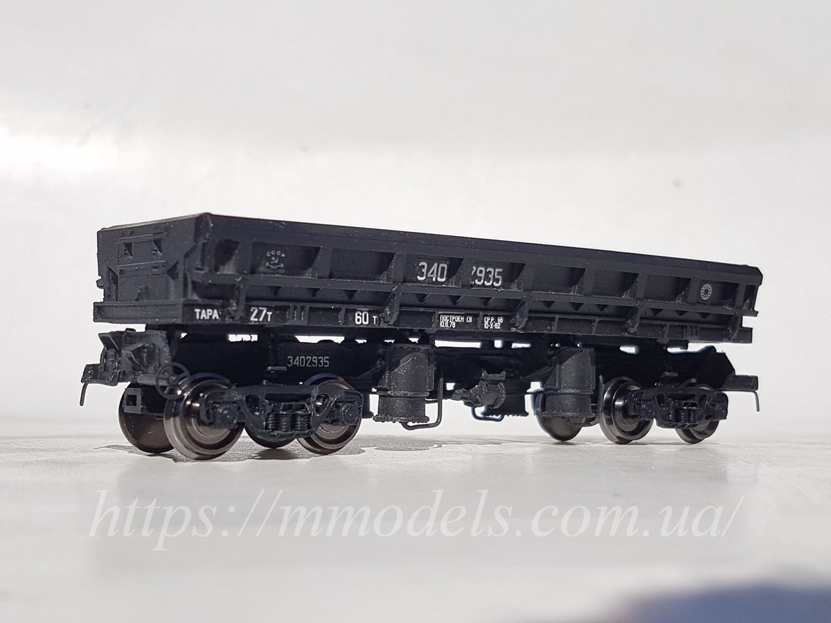 Modela Модель 4х осного думпкара тип 31-638 приладдя СЖ, (CCCР) масштабу 1:87, H0, фото 1