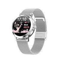 Розумний годинник Linwear LW10 Metal з пульсометром і моніторингом сну (Сріблястий), фото 4