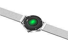 Розумний годинник Linwear LW10 Metal з пульсометром і моніторингом сну (Сріблястий), фото 5