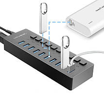 USB hub Acasis P-10 (Чорний), фото 5