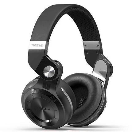 Бездротові Bluetooth-навушники Bluedio T2 Plus з вбудованим радіо (Чорний), фото 1