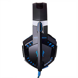 Геймерські навушники Kotion Each G2000 Pro Gaming з підсвічуванням (Черно-синій), фото 4