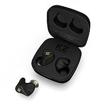 Бездротові Bluetooth-навушники KZ Z1 з кейсом для зарядки (Чорний), фото 3