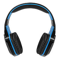 Бездротові Bluetooth-навушники Kotion Each B3505 з автономністю до 10 годин (Чорно-синій), фото 3