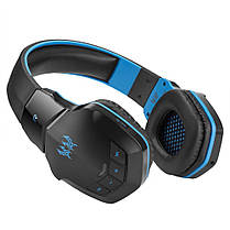 Бездротові Bluetooth-навушники Kotion Each B3505 з автономністю до 10 годин (Чорно-синій), фото 4