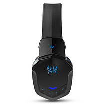Бездротові Bluetooth-навушники Kotion Each B3505 з автономністю до 10 годин (Чорно-синій), фото 5