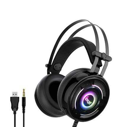 Геймерські навушники iPega PG-R008 з RGB-підсвіткою (Чорний), фото 1