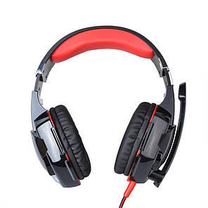 Геймерські навушники Kotion Each G2000 Pro Gaming з підсвічуванням (Чорно-червоний), фото 3