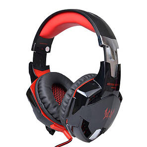 Геймерські навушники Kotion Each G2000 Pro Gaming з підсвічуванням (Чорно-червоний), фото 4