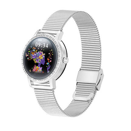 Розумний годинник Linwear LW20 Metal з тонометром (Сріблястий), фото 1