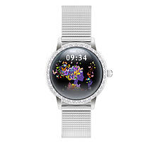 Розумний годинник Linwear LW20 Metal з тонометром (Сріблястий), фото 4