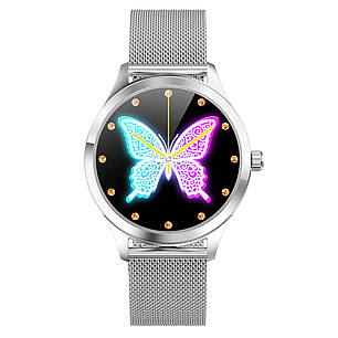 Розумний годинник Linwear LW07 Metal з вимірюванням пульсу і кисню в крові (Сріблястий), фото 3