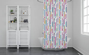 Штора для ванної водовідштовхуюча Gunce Туреччина 180*200 см BS-9385, фото 6