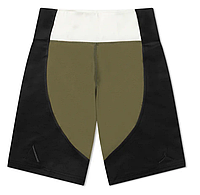 Nike AIR JORDAN X ALEALI MAY BIKER SHORT (OLIVE, BLACK & SAIL) (DJ0625-222) размер XS