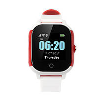 Дитячий смарт-годинник Lemfo DF50 Ellipse Aqua з GPS-трекером (Біло-червоний), фото 4