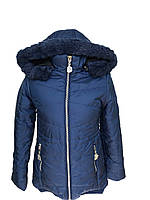 Демисезонная куртка для девочки-подростка, синяя 140-164 Nature (Венгрия)