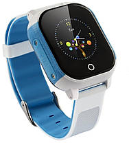 Дитячий смарт-годинник Lemfo DF50 Ellipse Aqua з GPS-трекером (Біло-блакитний), фото 3