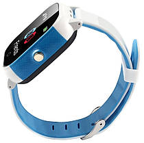 Дитячий смарт-годинник Lemfo DF50 Ellipse Aqua з GPS-трекером (Біло-блакитний), фото 5