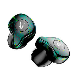 Бездротові Bluetooth-навушники Sabbat X12 Ultra Dream Stone з підтримкою aptX (Чорно-зелений), фото 3