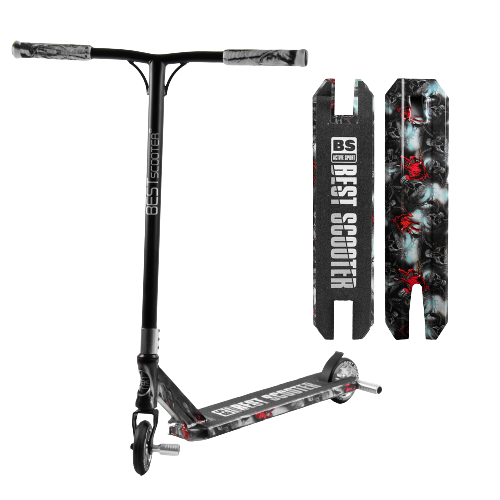 Трюковий самокат Best Scooter 77101 HIC-система алюмінієвий диск і дека колеса PU 110мм пеги ширина керма 60 см