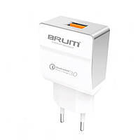 Сетевое зарядное устройство Brum SQ001 Quick Charge 3.0 3,1A 1*USB