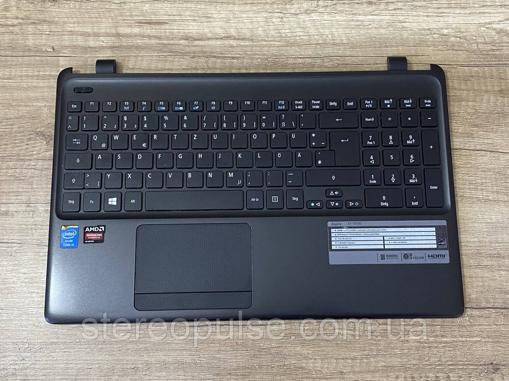 Топкейс з клавіатурою й тачпадом для ноутбука Acer Aspire E1-572G(V5WE2) Original