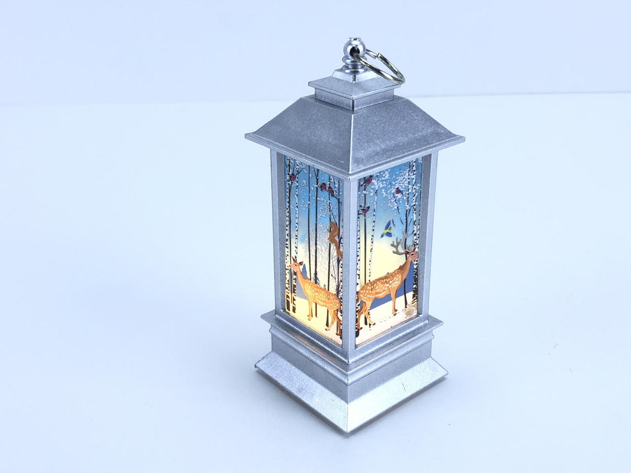 Новогодний декоративный подвесной фонарь с подсветкой 046F-1 (3) - фото 2 - id-p1472245564
