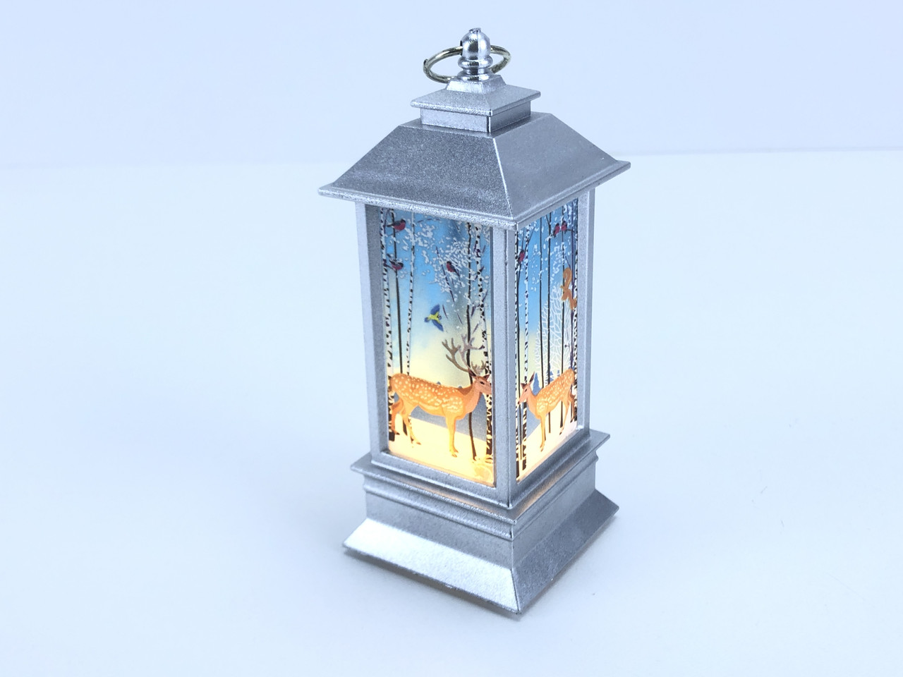 Новогодний декоративный подвесной фонарь с подсветкой 046F-1 (3) - фото 3 - id-p1472245564