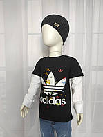 Дитяча футболка з довгим рукавом Adidas