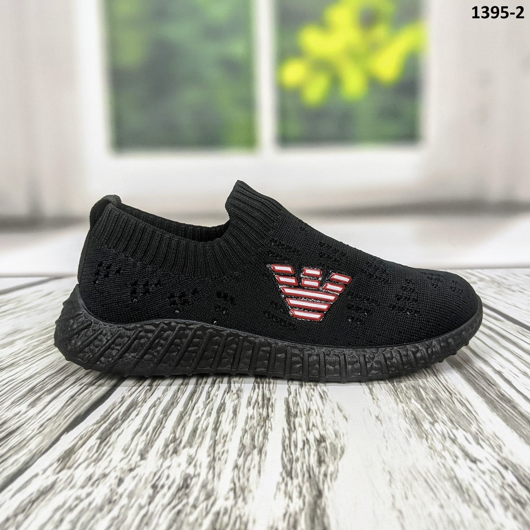 Мокасини кросівки для хлопчика BBT Kids чорні текстильні