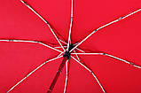 Автоматичний червоний  МІНІ зонт Три Слона ( повний автомат ) арт.L4806-2, фото 3