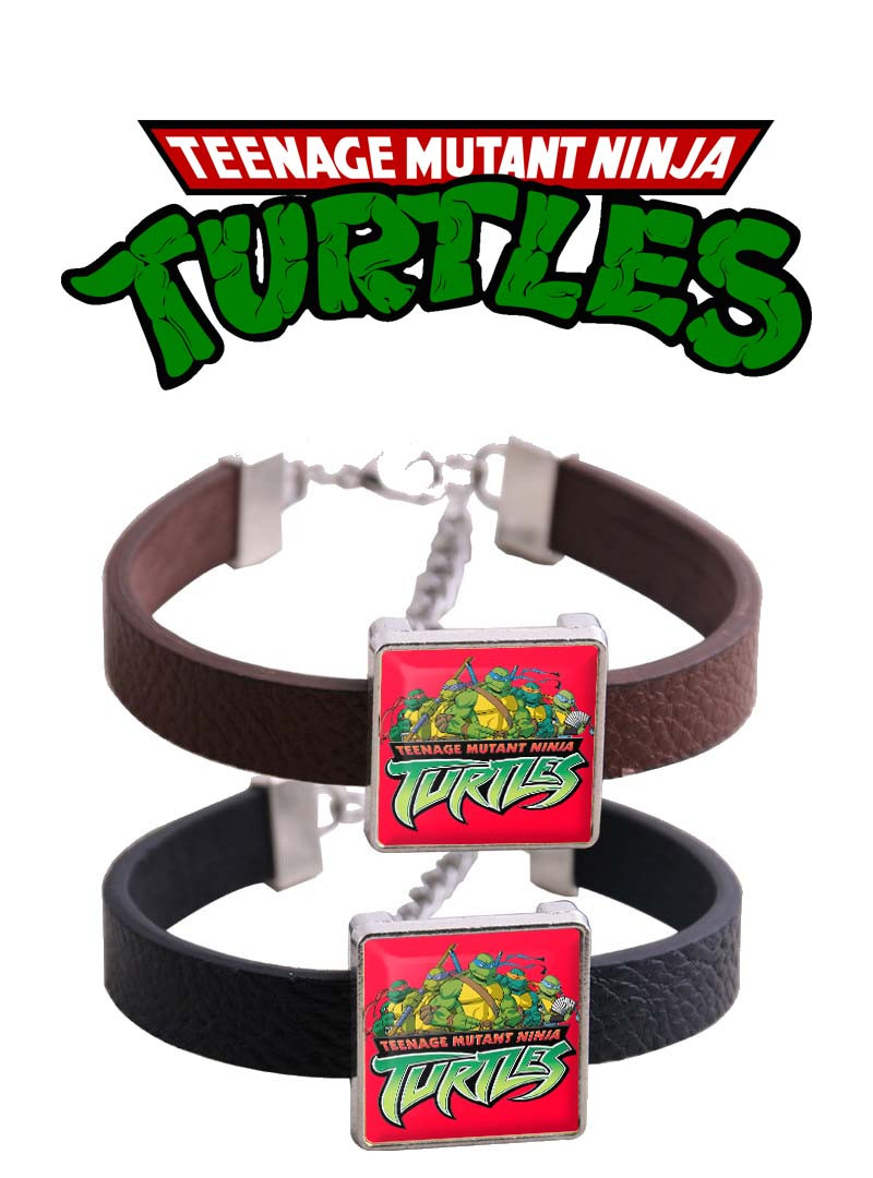 Браслет Черепашки-ніндзя "Лого з черепашками" Teenage Mutant Ninja Turtles