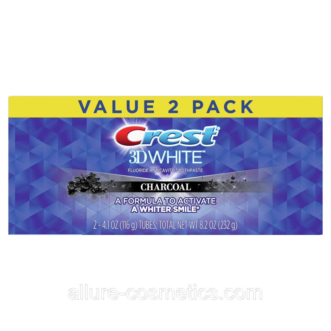 2x Зубна паста Crest 3D White Black Whitening Toothpaste 232гр