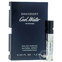 Пробник элитных мужских духов Davidoff Cool Water Intense 1,2ml оригинал, свежий амбровый аромат