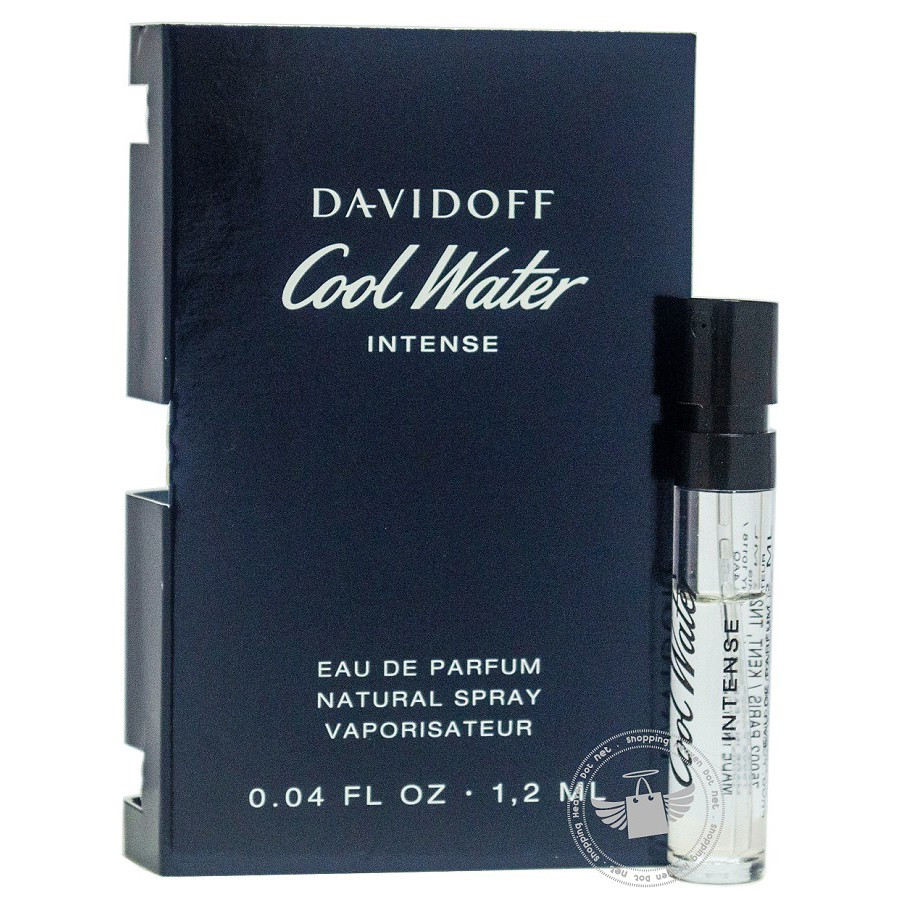 Пробник елітних чоловічих парфумів Davidoff Cool Water Intense 1,2ml оригінал, свіжий амбровий аромат