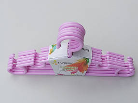 Плічка дитячі ZR27 рожевого кольору, довжина 27 см, в упаковці 6 штук, фото 2