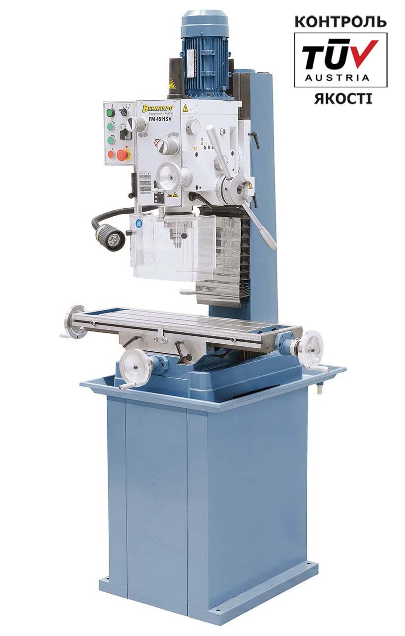 FM 45 HSV Свердлильно-фрезерний верстат Bernardo | Настільний фрезерний верстат