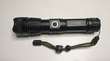 Ліхтар ручний BL-X71-HP50, акумулятор 26650, microUSB, zoom, фото 6