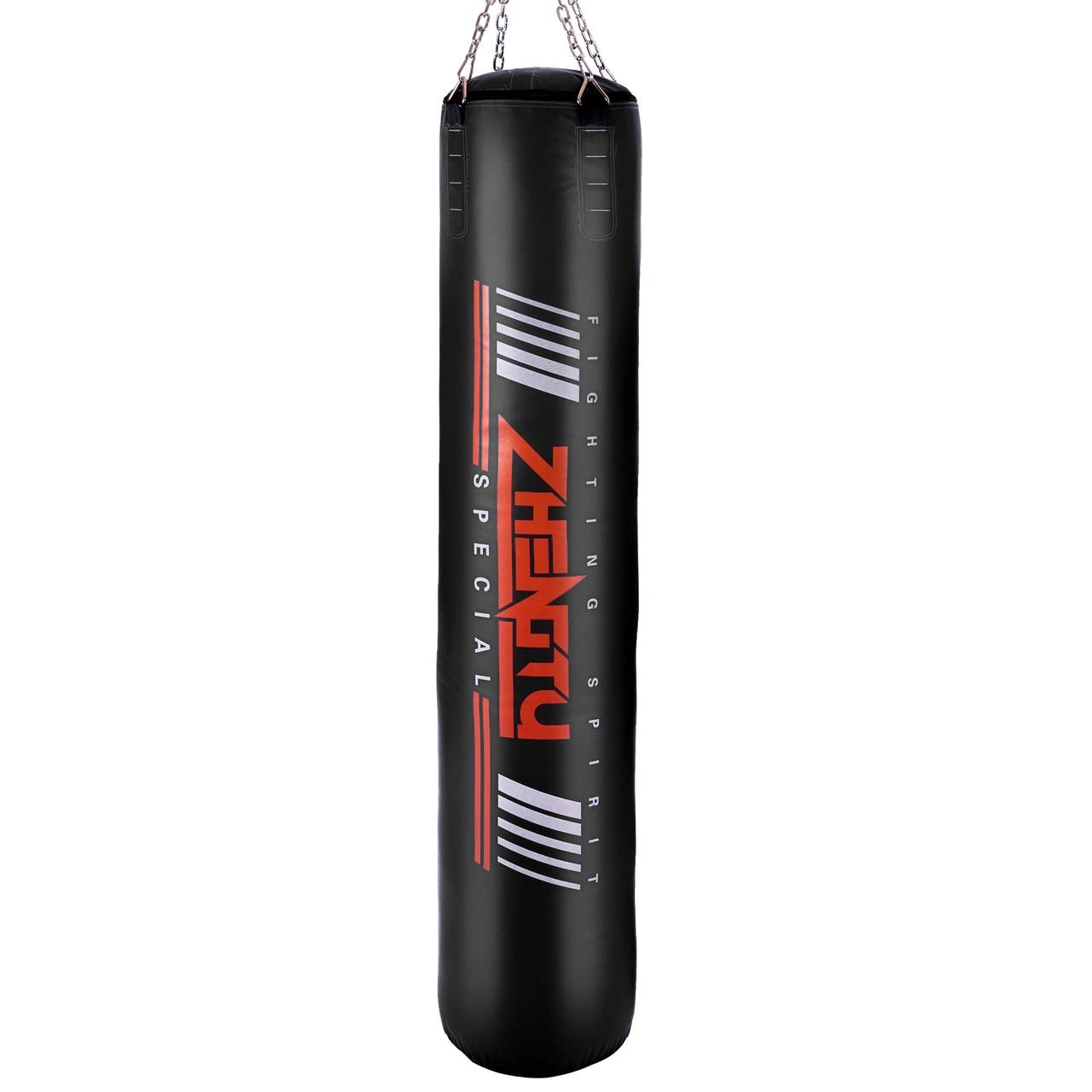 Мешок боксерский Цилиндр с кольцом и цепью ZHENGTU BO-2336-180 высота 180см цвета в ассортименте - фото 1 - id-p1472321549