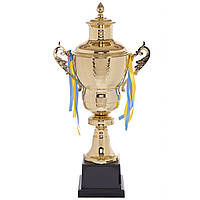 Кубок спортивный с ручками и крышкой SP-Sport HEIGHT G104A высота 54см золотой