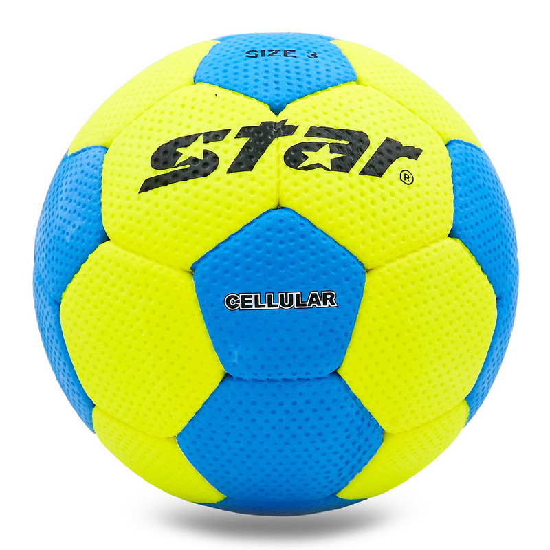 Мяч для гандбола STAR Outdoor JMC03002 №3 PU голубой-желтый - фото 2 - id-p1472328388