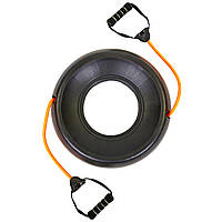 Подставка со съемными эспандерами для фитбола PRO-SUPRA FI-0850-T диаметр-12x2,5мм длина-48см черный