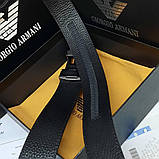 Чоловічий ремінь шкіряний чорний під штани джинси, фото 4