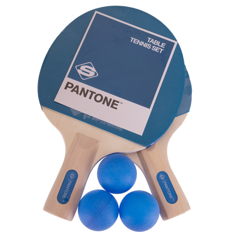 Набор для настольного тенниса PANTONE SPK1005 2 ракетки 3 мяча - фото 2 - id-p1472326853