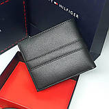 Гаманець чоловічий шкіряний чорний гаманець клатч, фото 7