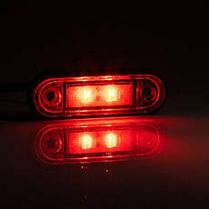 Ліхтар габаритний Fristom FT-015 C LED червоний з проводом, фото 4