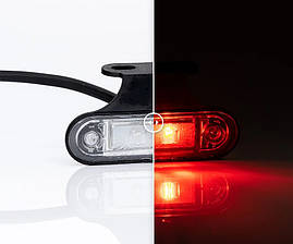 Ліхтар габаритний Fristom FT-015 C+K LED червоний на кронштейні з проводом, фото 2